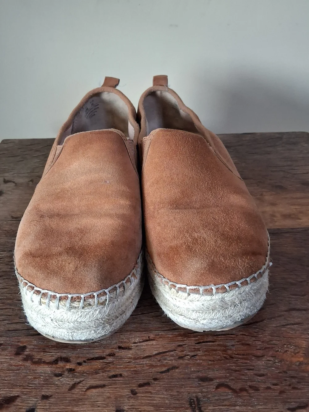 Sam Edelman Tan Carrin Espadrille Platform Slip On Shoe; Size 10